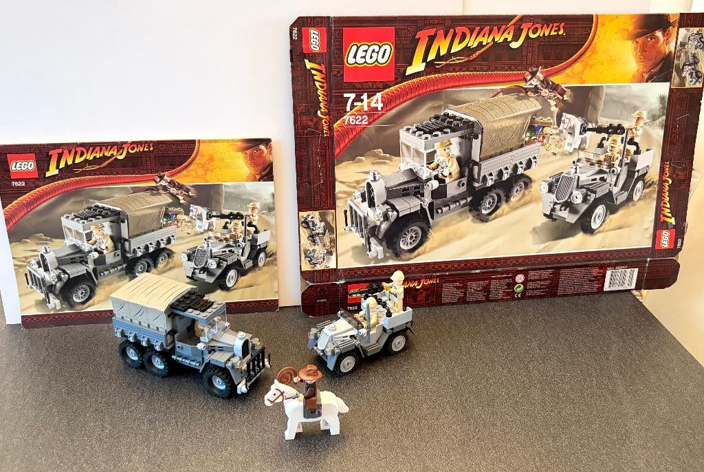 Lego Indiana Jones no. 7622: Jacht op de gestolen schat, Overige thema's, Lego, Ophalen of Verzenden, Zo goed als nieuw