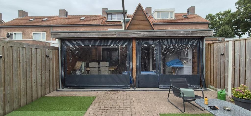 zeil voor overkapping, Ophalen