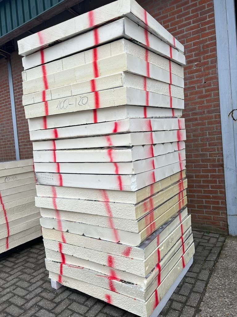 B/C-keus Pir Afschot 2-zijdig Aluminium afmeting 120x120, Nieuw, Ophalen of Verzenden, Hardschuim (Pir), 15 m² of meer