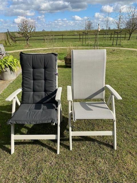 stevige nette  aluminium Tuinstoelen, Tuin en Terras, Ophalen, Zo goed als nieuw, Aluminium, Inklapbaar