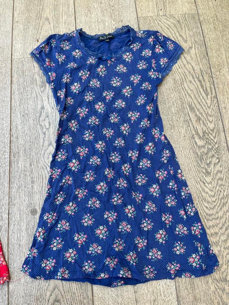 leuk king petit louie jurk blauw 6-8 jaar (ong122-128), Kinderen en Baby's, Gebruikt, Meisje, Ophalen of Verzenden, Jurk of Rok