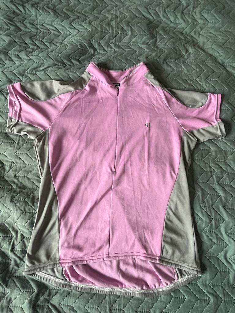 Pearl Izumi dames fietsshirt roze grijs maat L, Fietsen en Brommers, Fietsaccessoires | Fietskleding, Gebruikt, Ophalen of Verzenden