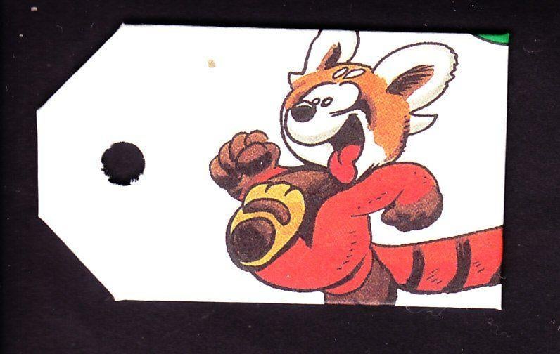 9522) hupie labeltje, Ophalen of Verzenden, Zo goed als nieuw