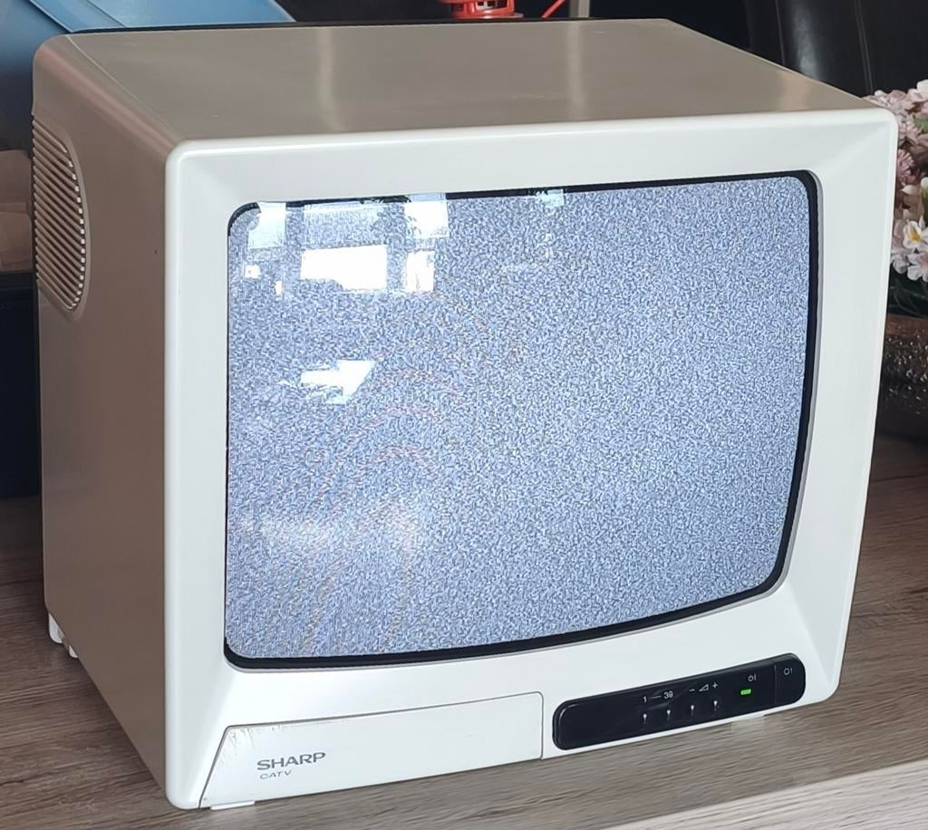 Vintage Sharp TV CV-3710S – Retro Gaming TV!, Ophalen, Gebruikt, Minder dan 40 cm, Sharp
