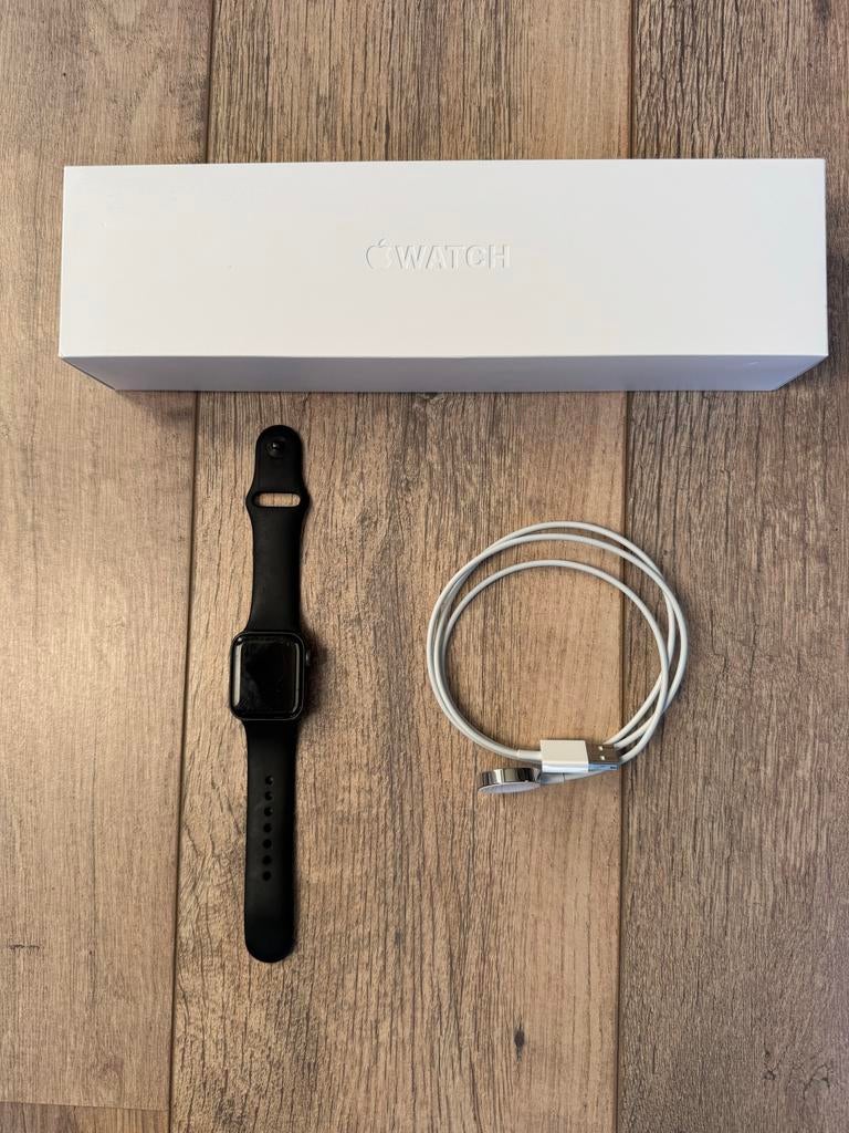Apple Watch Series 5 - Zwart met lichte gebruikssporen, Sieraden, Tassen en Uiterlijk, Smartwatches, Ophalen, Gebruikt, Hartslag