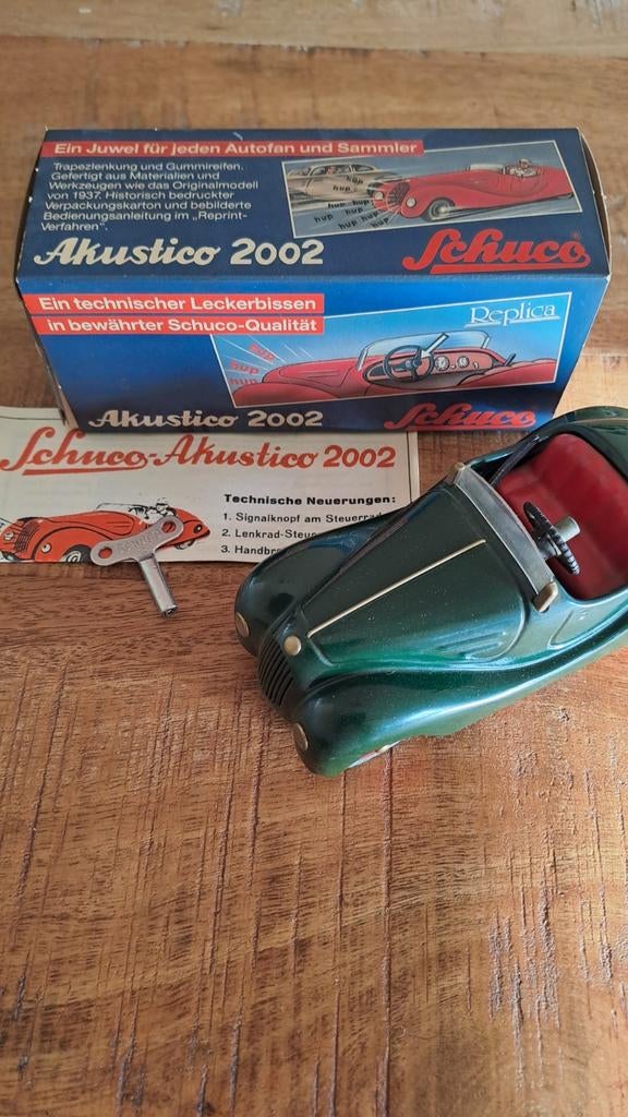 Schuco Akustico 2002 BMW Cabrio Replica (1937 model), Overige merken, Auto, Groter dan 1:32, Nieuw