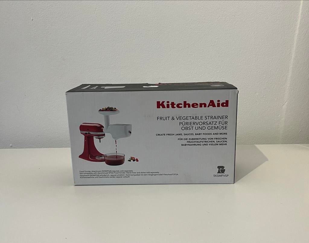 KitchenAid Fruit- en Groentezeef Uitbreidingspakket - Nieuw, Witgoed en Apparatuur, Keukenmixers, Minder dan 1 liter, Ophalen of Verzenden