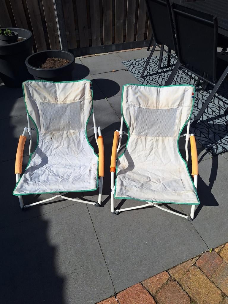2x strandstoel, Ophalen, Campingstoel