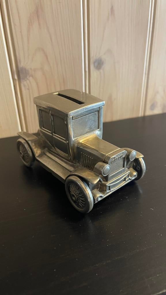 Ford T coupe spaarpot, Ophalen of Verzenden, Zo goed als nieuw, Metaal of Blik, Vervoermiddel