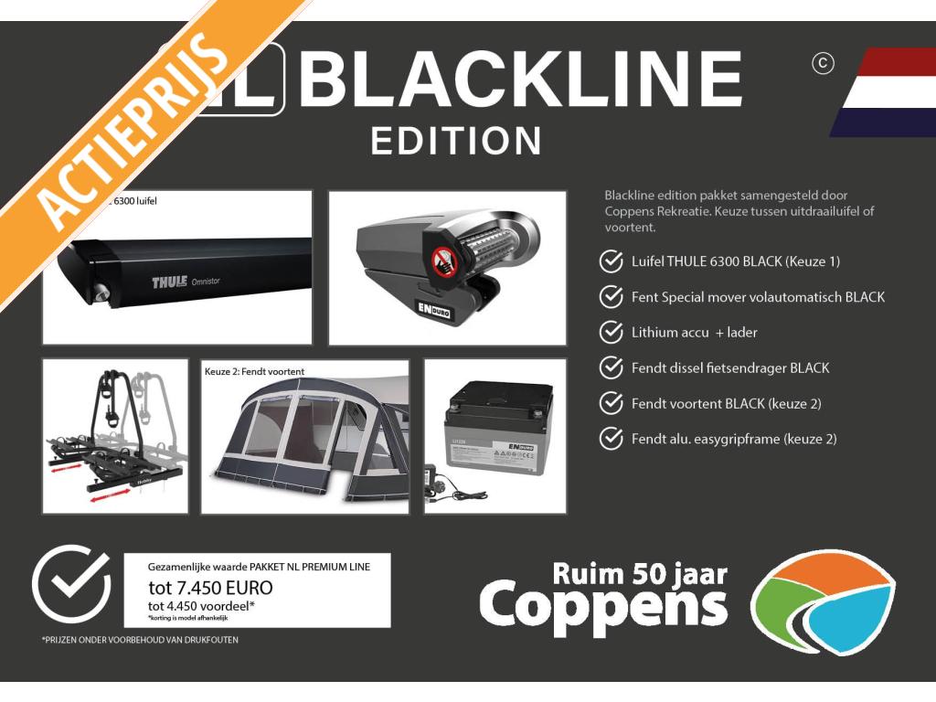 Fendt Tendenza 650 SFD 2026 BLACKLINE ACTIE!!!, Caravans en Kamperen, Caravans, Standaardzit, 7 tot 8 meter, Bedrijf, Lengtebed