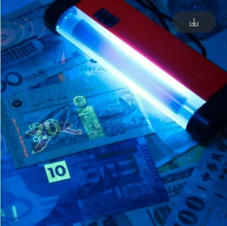 Vals geld detector draagbare UV-Lamp, Postzegels en Munten, Munten en Bankbiljetten | Toebehoren, Ophalen of Verzenden