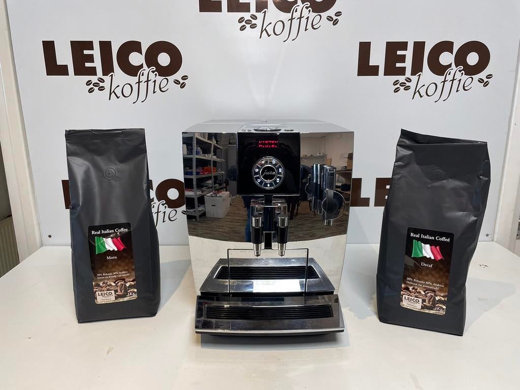 Jura J 9 Chroom refurbished, 10 kopjes of meer, Ophalen of Verzenden, Afneembaar waterreservoir, Gemalen koffie