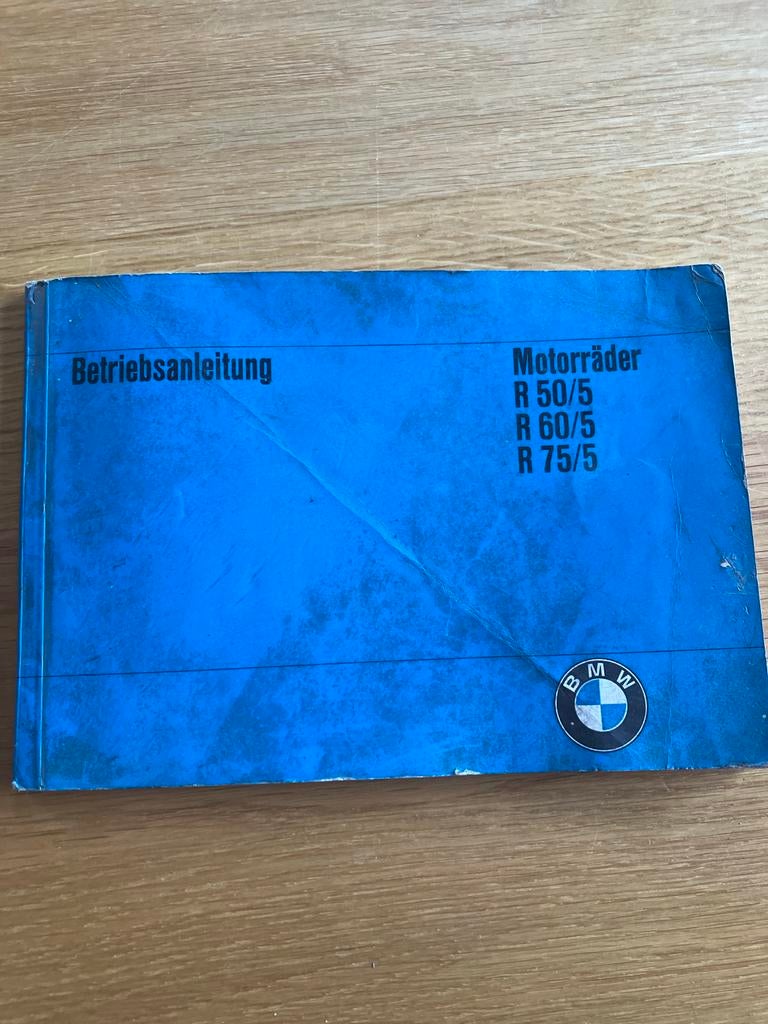 BMW R50/5 R60/5 R75/5 Duitse handleiding, Ophalen of Verzenden, BMW