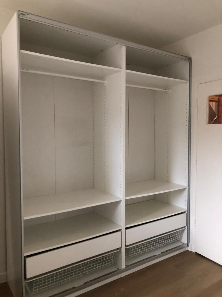 IKEA PAX kledingkast 200x58x236cm, Bezorg-/montageoptie, Met deur(en), Gebruikt, 200 cm of meer, 200 cm of meer