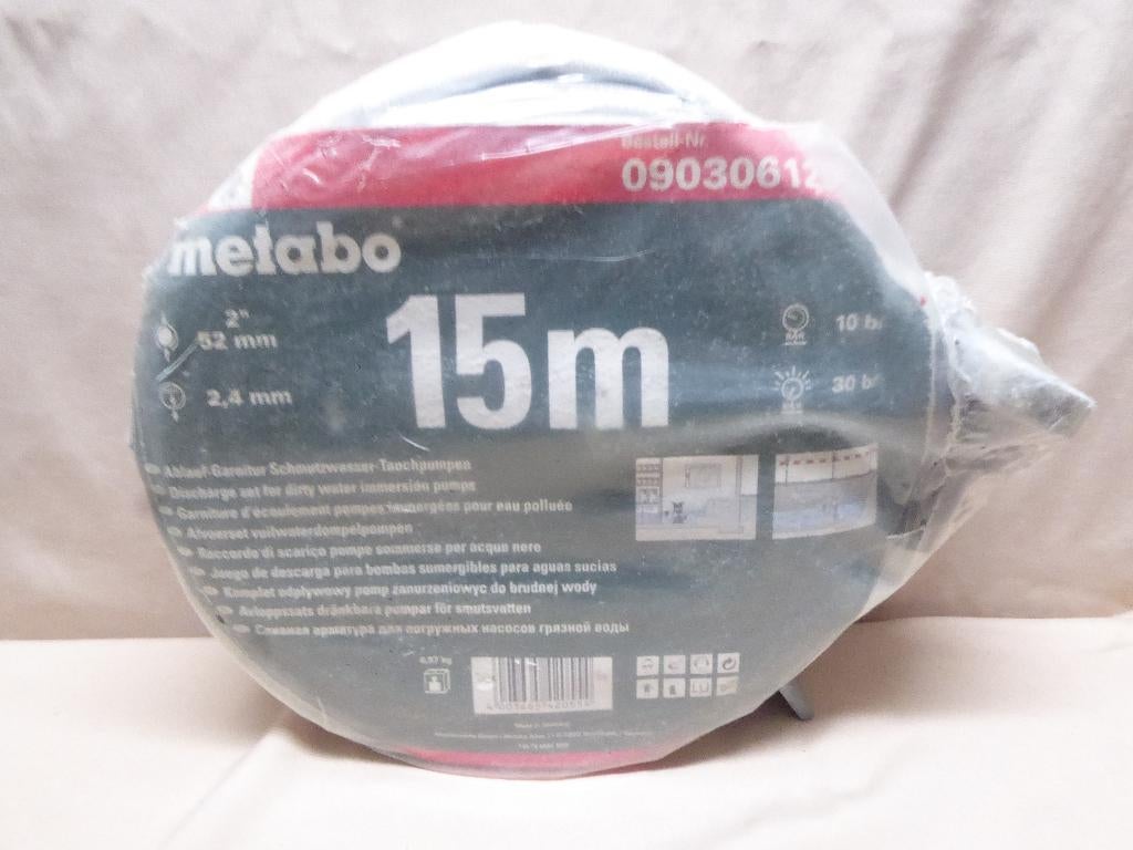 Metabo | afvoerset vuilwater dompelpompen | 15m | nieuw, Ophalen of Verzenden, Nieuw