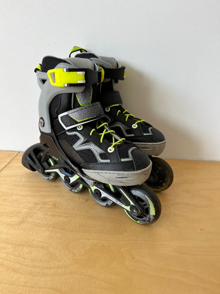 Kinderskates, verstelbaar mt 29-32, zwart, merk Decathlon, Kinderen en Baby's, Kinderen, Ophalen of Verzenden, Verstelbaar, Gebruikt