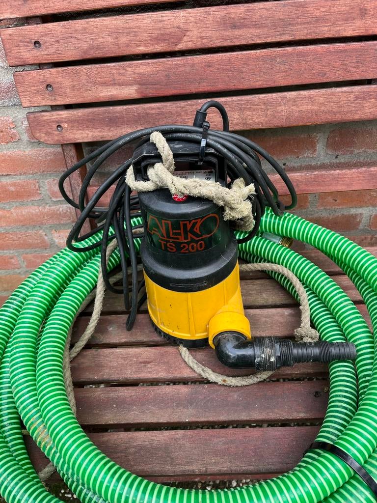 AL-KO TS 200 Dompelpomp met slang, Ophalen of Verzenden, Gebruikt, Elektrisch, Dompelpomp