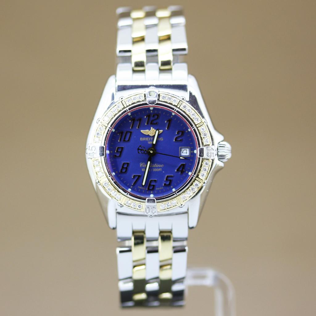 Breitling Callistino Staal-Goud B52045, Overige merken, Staal, Gebruikt, Polshorloge