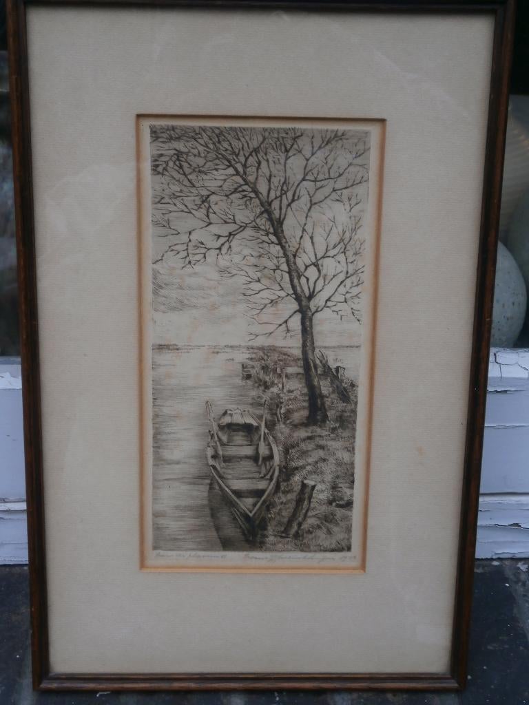 Frank IJsserinckhuisen Op de Plas met Roeiboot, Ophalen