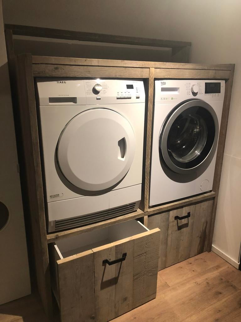 Wasmachine en droger meubelkast, Ophalen of Verzenden, Zo goed als nieuw, Minder dan 85 cm