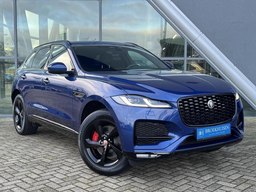 Jaguar F-PACE 2.0 P400e Black Edition PHEV S AWD 404pk Camer, Auto's, Jaguar, 404 pk, Gebruikt, Zwart, 4 cilinders
