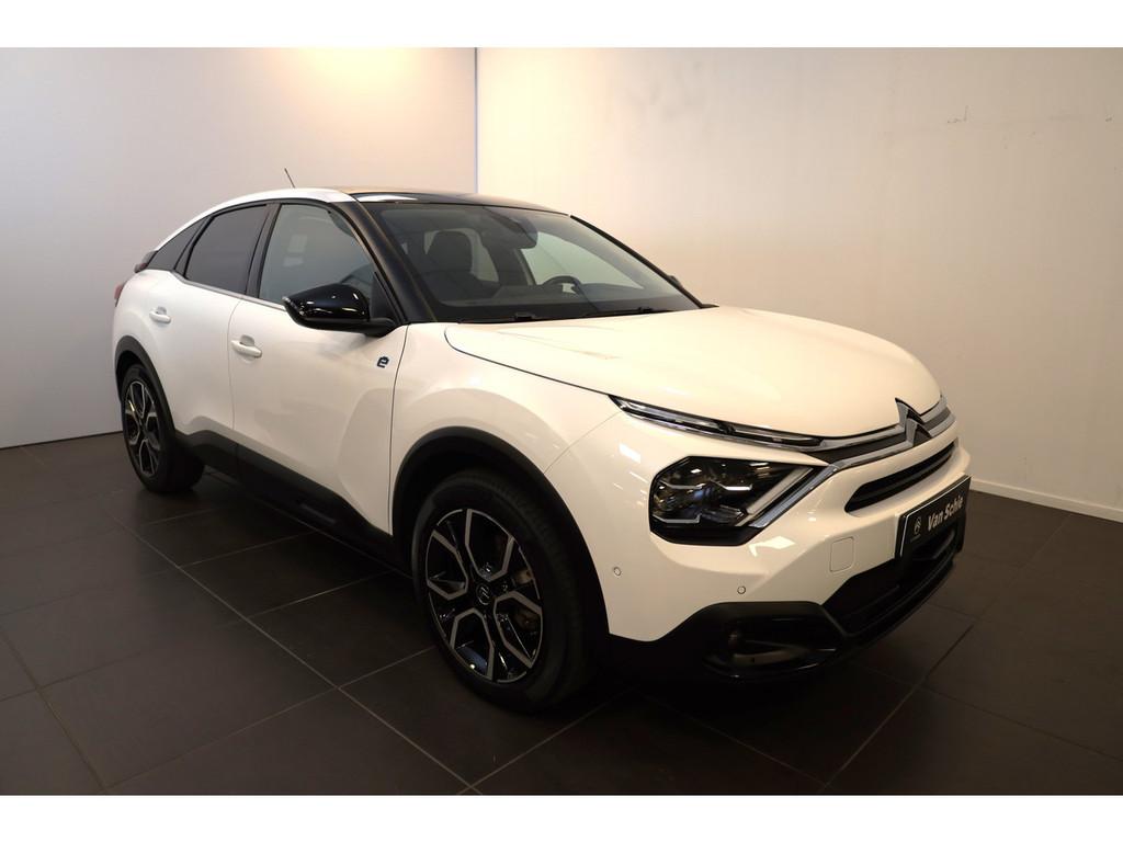 Citroën Ë-C4 Shine 50 kWh Volleer | Panoramadak | Standkac, 136 pk, Gebruikt, Wit, SUV of Terreinwagen