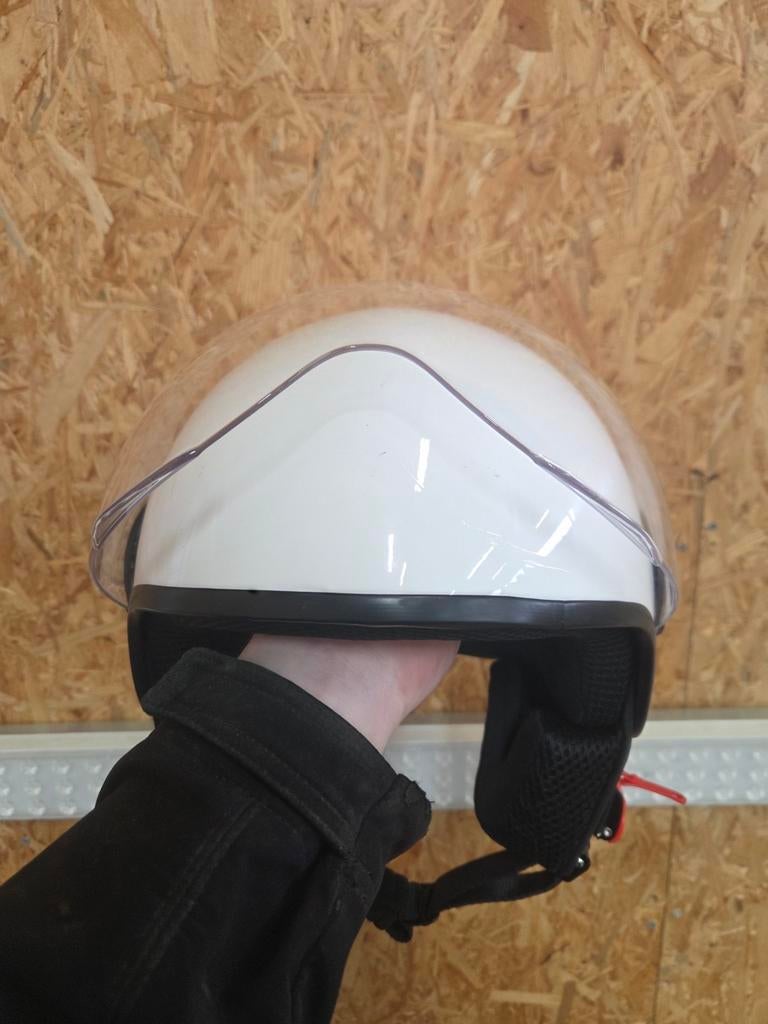Vinz scooter helm maat M, Fietsen en Brommers, Brommerhelmen, Ophalen of Verzenden, Gebruikt, Medium, VINZ