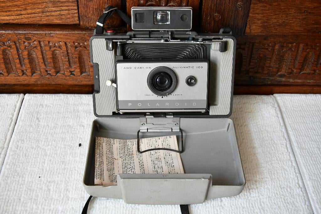 Polaroid Automatic 103 Land Camera, 1965-67, Audio, Tv en Foto, Fotocamera's Analoog, Gebruikt, Polaroid, Polaroid, Ophalen of Verzenden