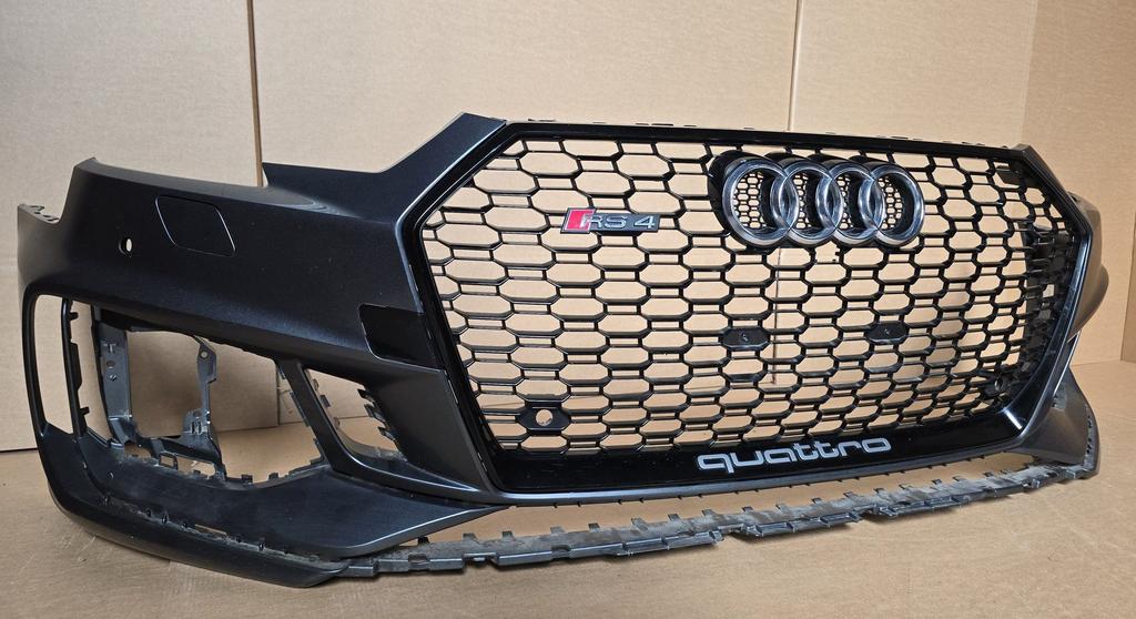 Voorbumper Audi A4 B9 8W RS4 4xPDC KLS ORGINEEL bj.2016-2019, Gebruikt, -, Voor, Ophalen of Verzenden