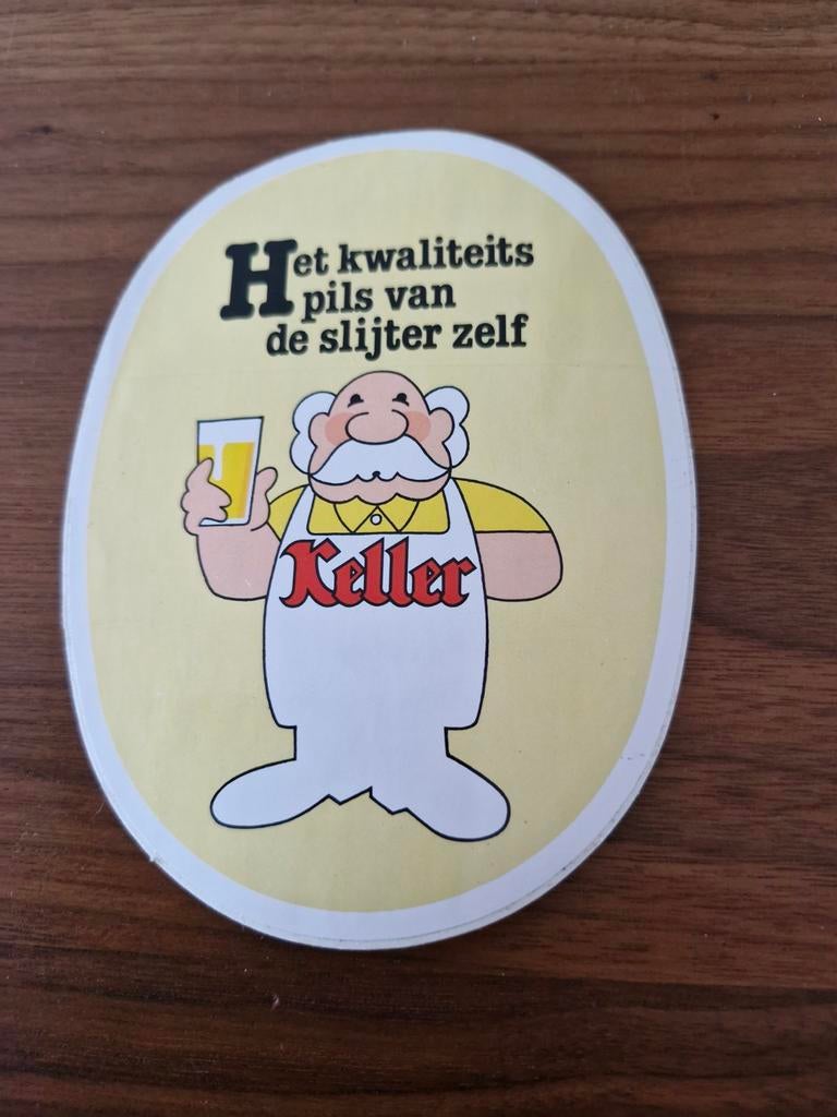 6175 Sticker Keller Bier, Ophalen of Verzenden