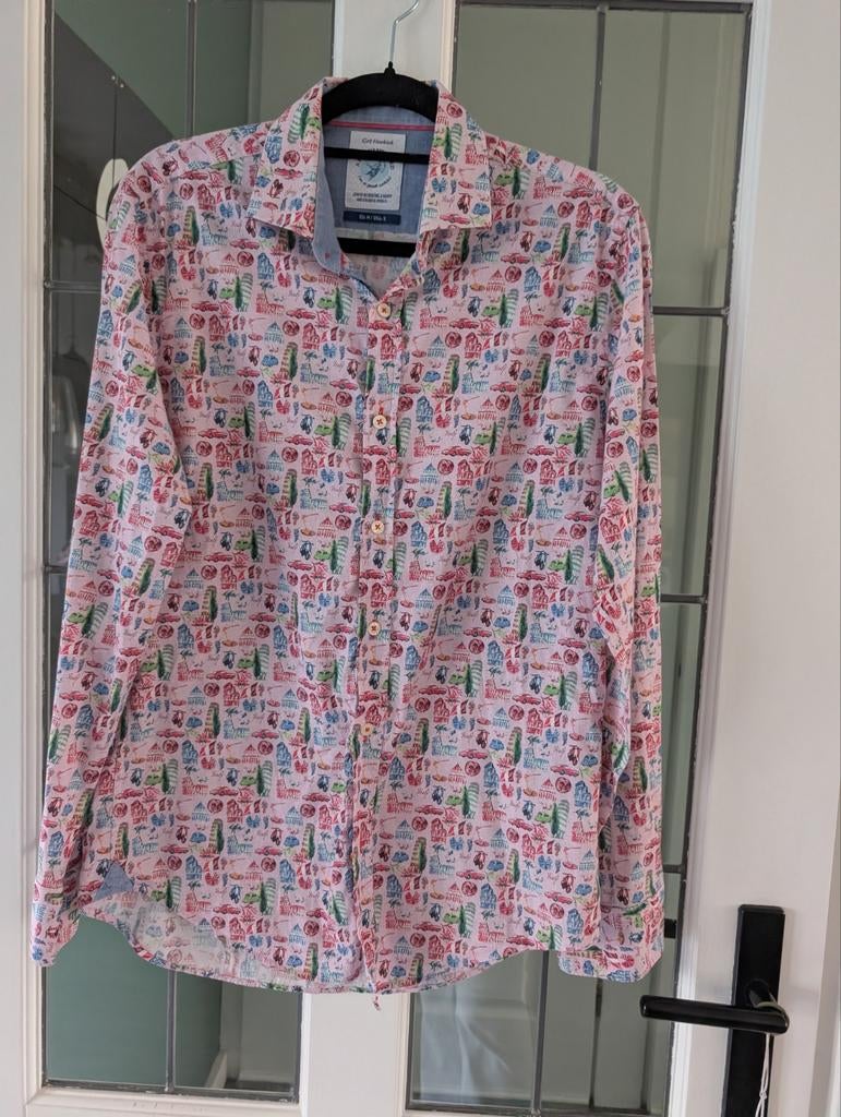 A fish named Fred overhemd, Overige kleuren, Zo goed als nieuw, A fish named Fred, Halswijdte 39/40 (M)