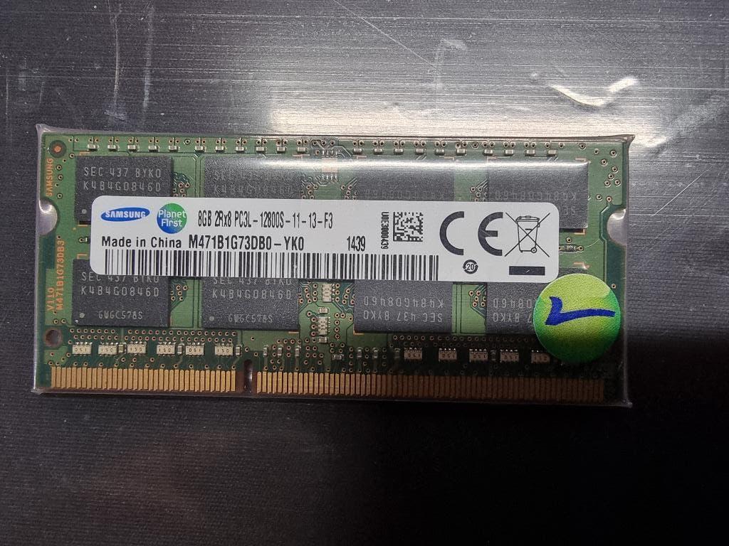 8GB (1x8GB) 1600Mhz PC3L-12800 DDR3 2RX8 Samsung, Computers en Software, RAM geheugen, 8 GB, DDR3, Ophalen of Verzenden, Zo goed als nieuw
