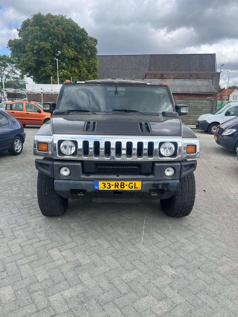 Hummer H2 6.0 V8 LEER ECC STOELVERWARMING ETC ETC (bj 2005), Auto's, Hummer, Automaat, 3000 kg, Zwart, Leder