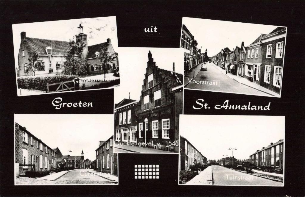 Sint Annaland Voorstraat Cureestraat Tuinstraat OM195, Ophalen, 1960 tot 1980, Gelopen, Zeeland