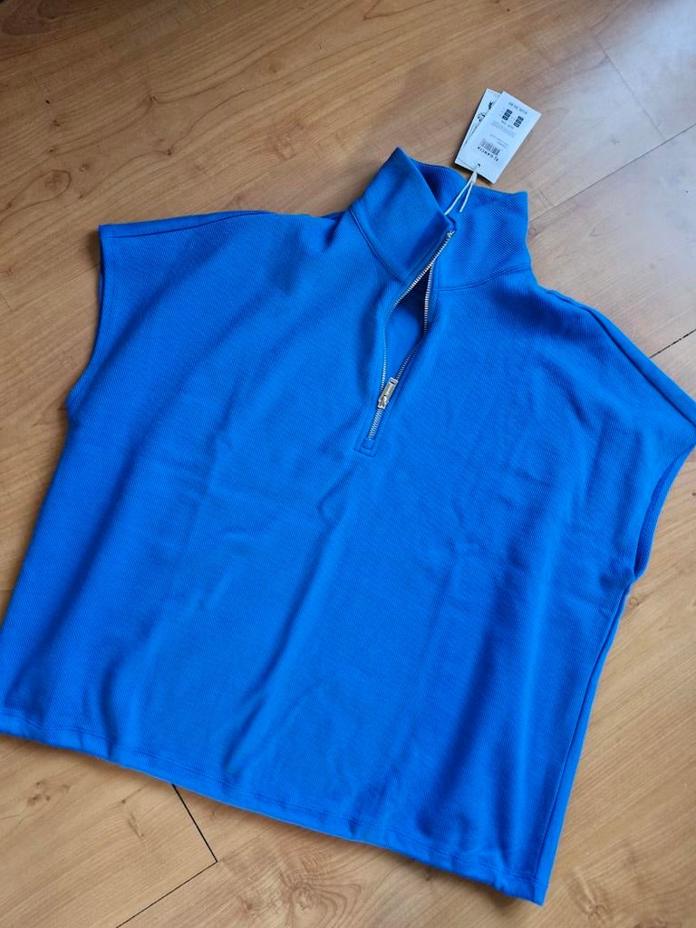 Top trui Garcia xxL 44 46 kobalt blauw met rits nieuw, Kleding | Dames, Blauw, Maat 46/48 (XL) of groter, Nieuw, Ophalen of Verzenden