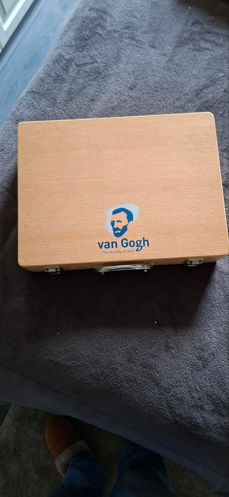 Lege houten schilderskist voor olie- of acrylverf tubes, Ophalen of Verzenden, Zo goed als nieuw, Overige typen