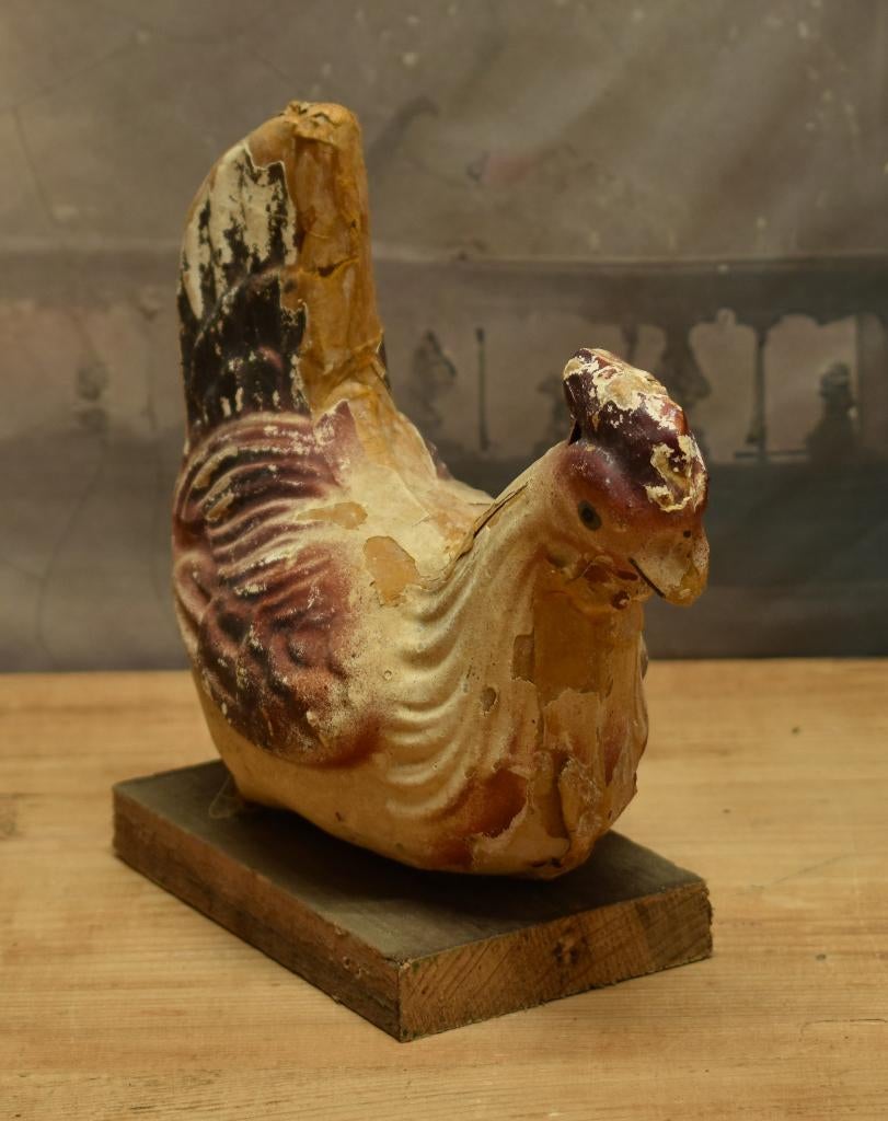 Oude Papier Mache Kip. Uit Aletta's Tijd", Ophalen of Verzenden