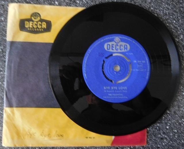 The Fouryo's - bye bye love & want ik heb jou (vanaf € 4,00), Ophalen of Verzenden, Zo goed als nieuw, Overige formaten, Levenslied of Smartlap