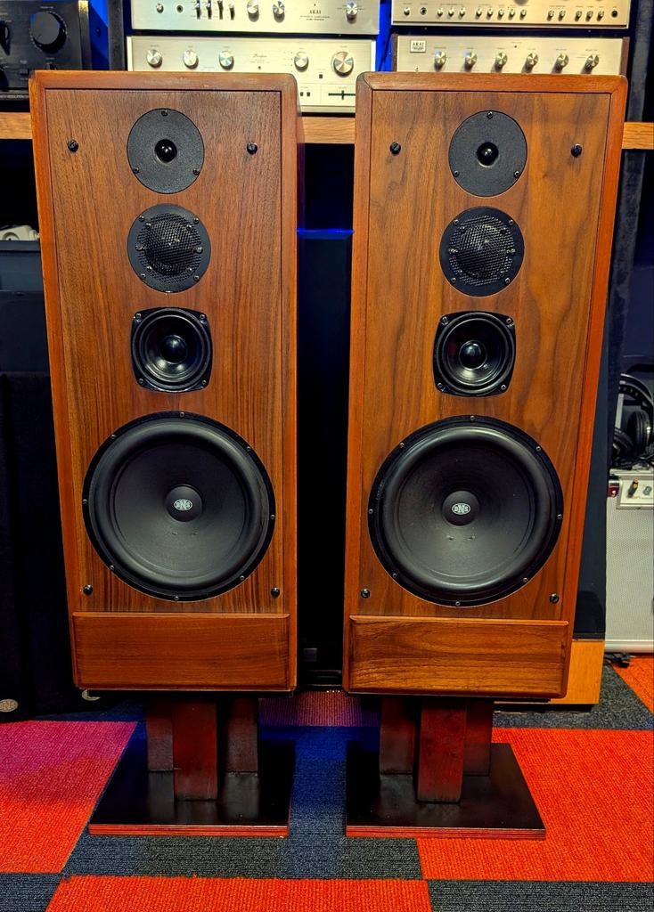 BNS 482 • VINTAGE KWALITEIT VAN NEDERLANDSE BODEM, Refurbished, 60 tot 120 watt, Front, Rear of Stereo speakers, Ophalen