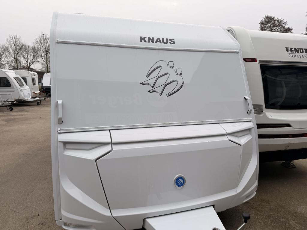 Knaus Sport 450 FU +mover+luifel+fietsendrager, Caravans en Kamperen, Caravans, Rondzit, Bedrijf, 5 tot 6 meter, Knaus