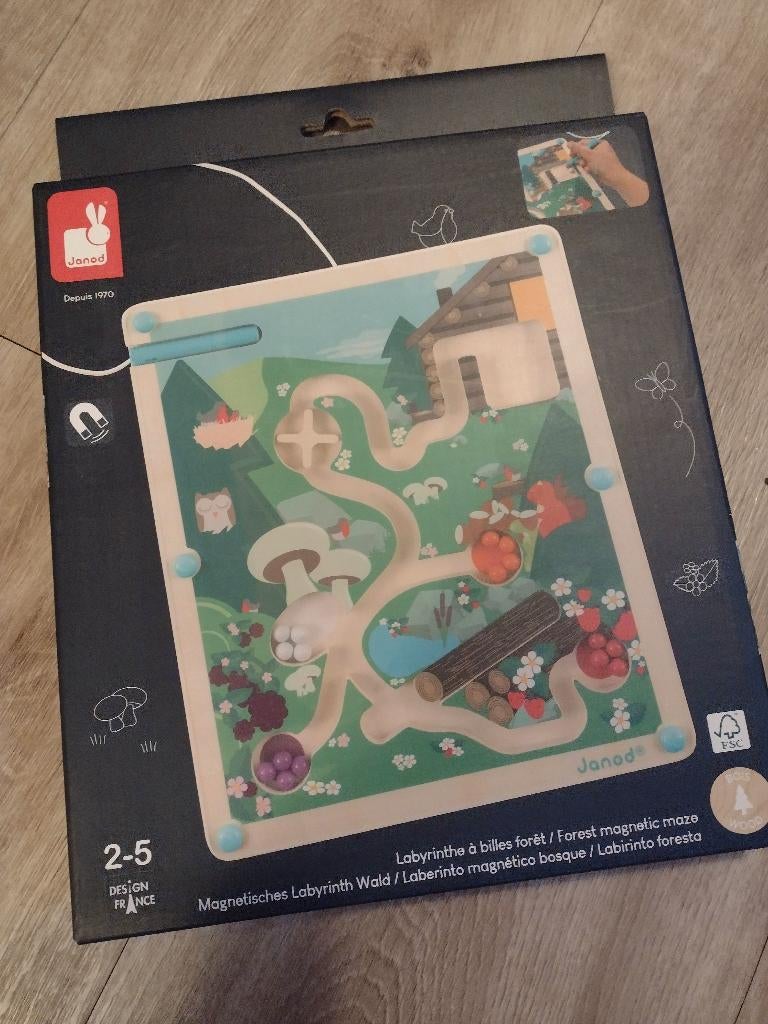 Magneetspel Janod doolhof Bos kind, Kinderen en Baby's, Speelgoed | Educatief en Creatief, Ophalen of Verzenden, Nieuw, Puzzelen