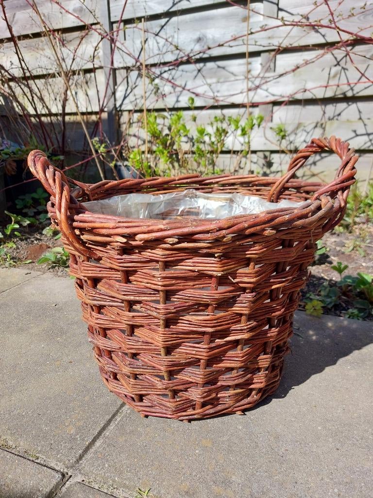 Decoratieve bloemenmand voor binnen of buiten, Tuin en Terras, Bloembakken en Plantenbakken, Gebruikt, Overige materialen, Binnen