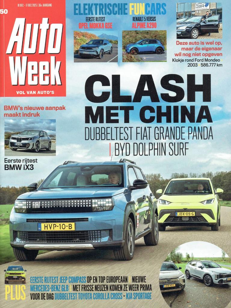 Autoweek 2025 nr. 50 (o.a. BYD Dolphin Surf & Fiat Gr.Panda), Verzenden, Gelezen, Algemeen