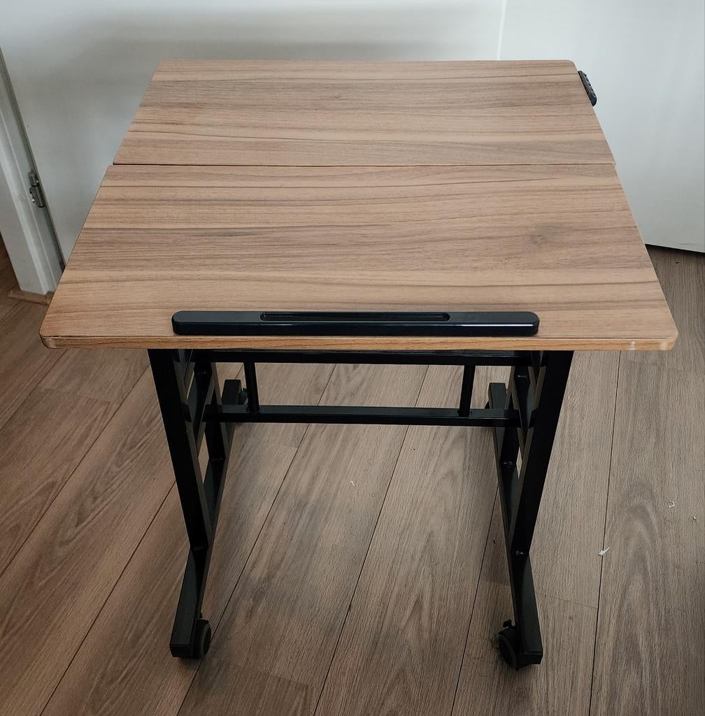 Laptop Table with Wheels Height Adjustable Home Office Desk, Ophalen, Zo goed als nieuw