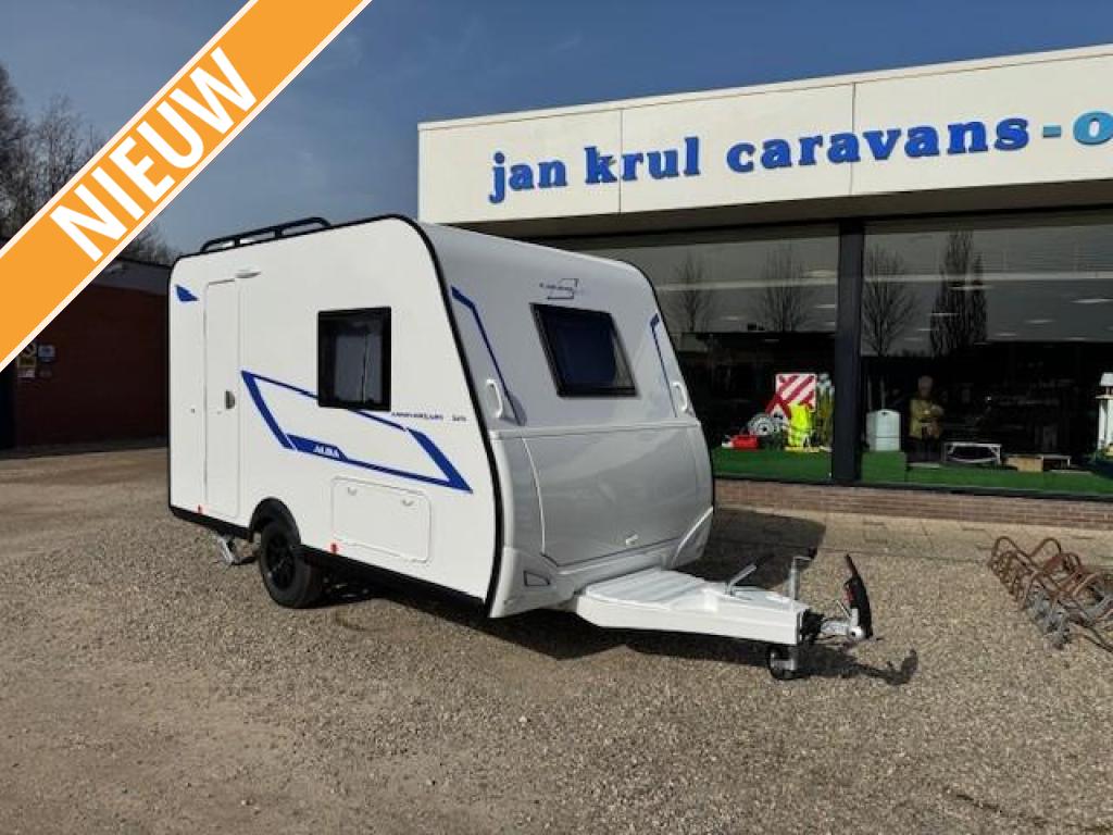 Caravelair Alba 325 Anniversary Line enkele bedden lattenbod, Standaardzit, Schokbreker, Tot en met 2, Bedrijf