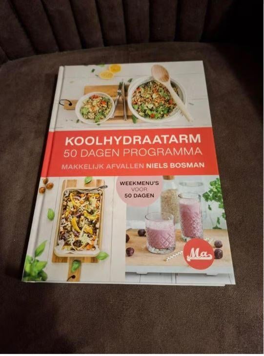Koolhydraatarm 50 dagen programma - Niels Bosman, Ophalen of Verzenden, Zo goed als nieuw
