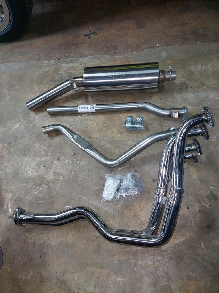 nieuwe rvs uitlaat lijn met spaghetti golf 1 / cabrio 8v, Ophalen of Verzenden, Vw, Info@wealer.nl, Looierstraat 20 5991kc baarlo