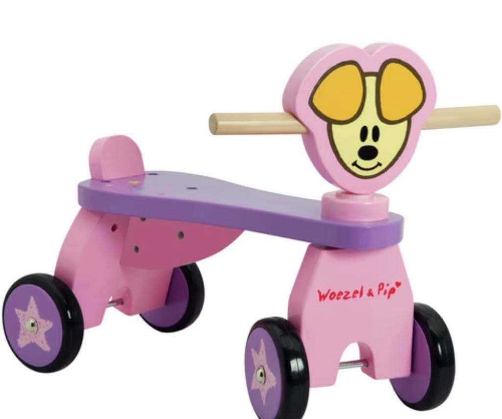 Vrolijke Woezel & Pip loopfiets met rubberen wielen, Ophalen, Gebruikt, Loopfiets