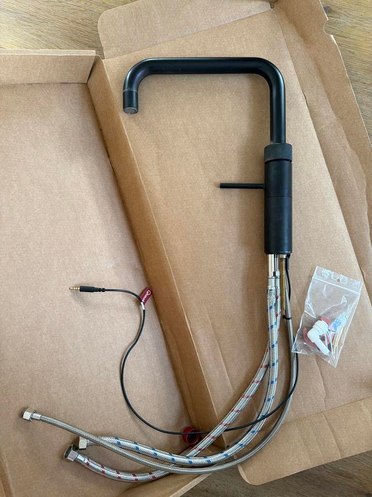 Quooker Fusion Square Zwart - Kokendwaterkraan, Ophalen of Verzenden, Zwart, Metaal, Overige merken