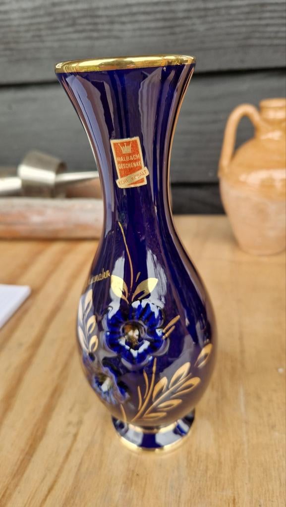 Vaasje,echt kobalt !, Ophalen of Verzenden